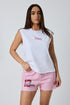 Ringers Western Lolita Womens Tank - White / Pink