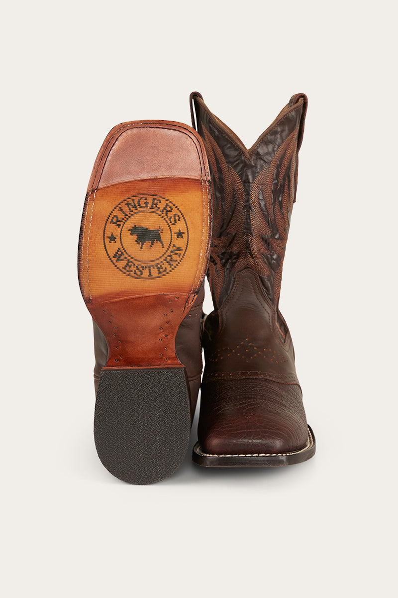 Ringers Western Longreach Mens Saddle Boot - 14