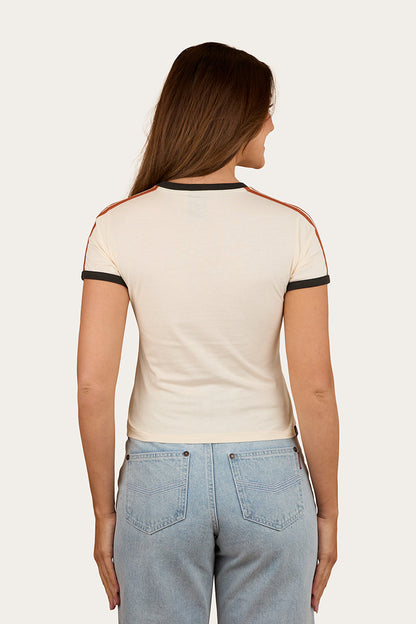 Ringers Western Mae Womens Ringer T-Shirt - Back
