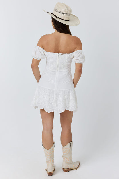 Ringers Western Marisol Womens Broderie Mini Dress - 2