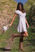 Ringers Western Marisol Womens Broderie Mini Dress - White