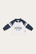 Ringers Western Mascot Babies Rugby Jersey - White Navy Front