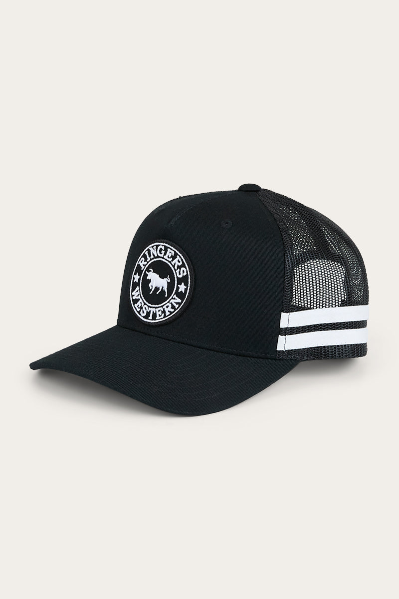 Ringers Western McCoy Kids Trucker Cap - Black White