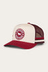 Ringers Western Mccoy Trucker Cap - Maroon Off White