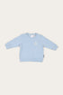 Ringers Western Mini Ringer Babies Signature Bull Fleece Pullover - Blue White Front
