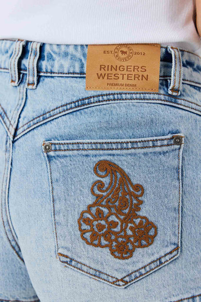 Ringers Western Minxy Womens Denim Micro Short
