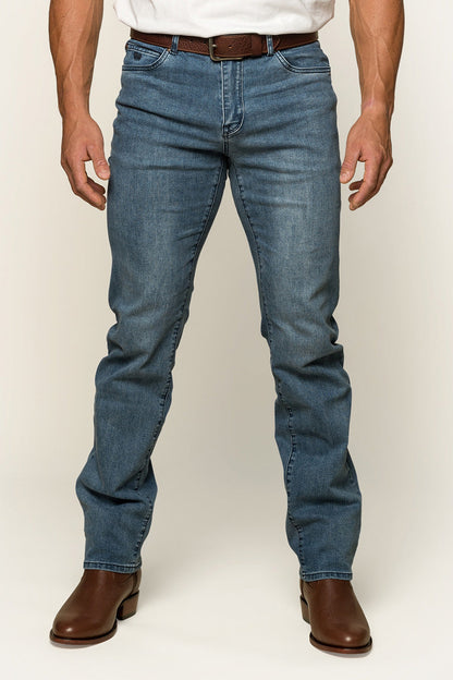 Ringers Western Mitchell Mens Mid Rise Straight Leg Jean - 10