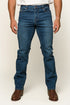 Ringers Western Mitchell Mens Mid Rise Straight Leg Jean - Mid Blue
