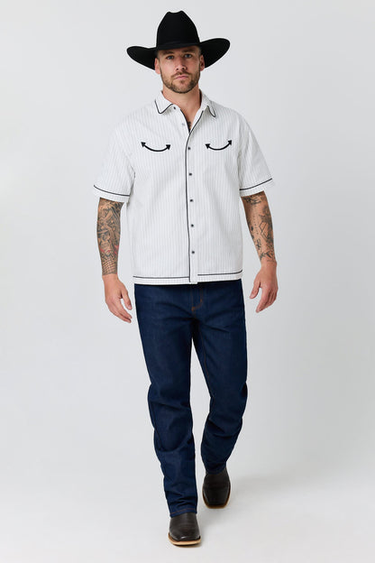 Ringers Western Most Wanted Mens Box Fit Button Up Shirt - Front
