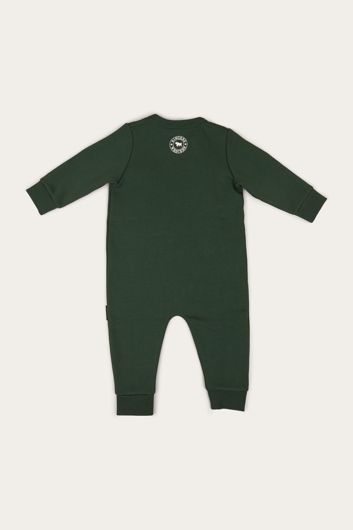 Ringers Western Moto Babies Fleece LS Zip Onsie - Pine Back