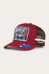 Ringers Western Mud Sweat Beers Deep Fit Trucker Cap - Maroon