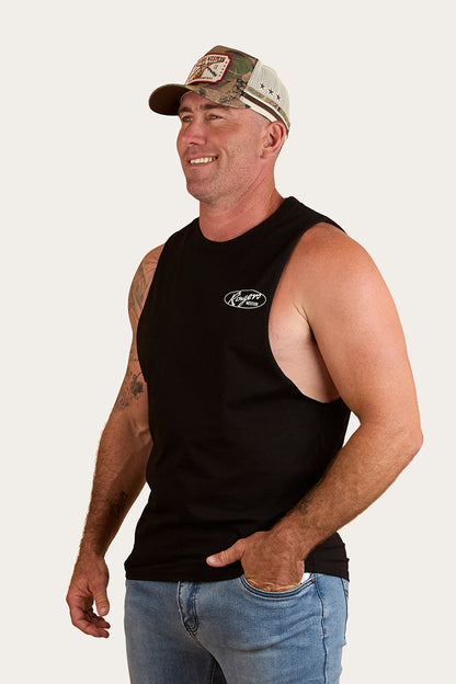 Ringers Western Mud Sweat Beers Mens Muscle Tank - 4