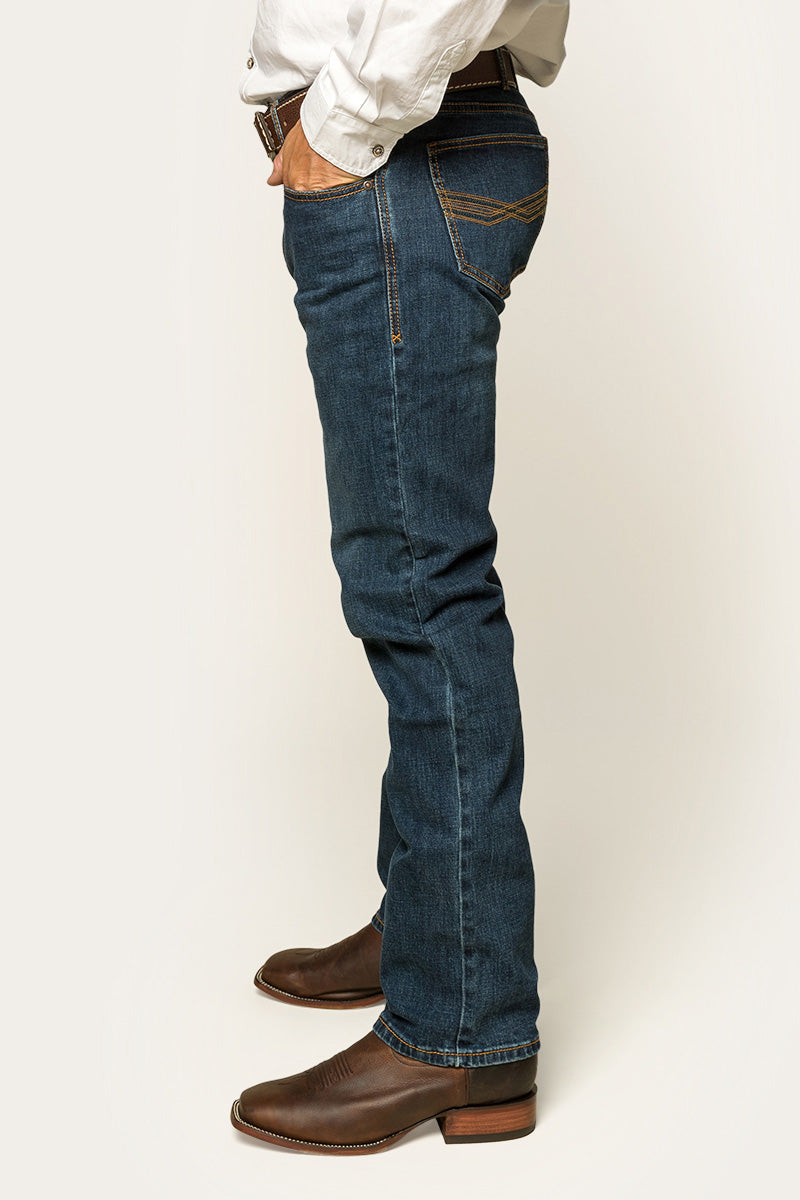 Ringers Western Muster Mens Mid Rise Slim Straight Fit Jeans - 10