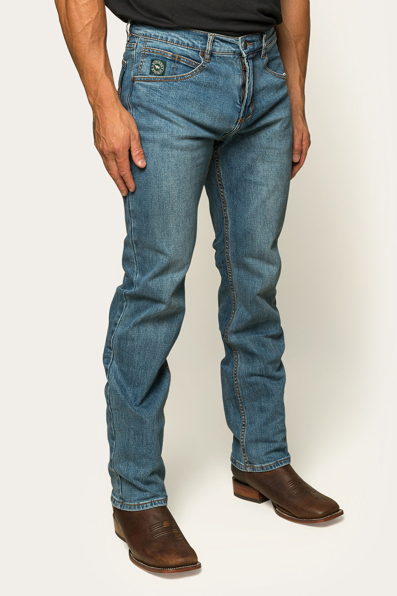 Ringers Western Muster Mens Mid Rise Slim Straight Fit Jeans - 14