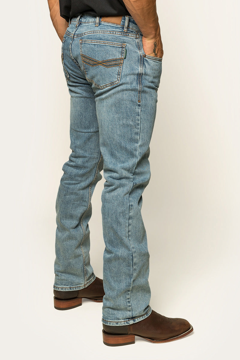 Ringers Western Muster Mens Mid Rise Slim Straight Fit Jeans - 22