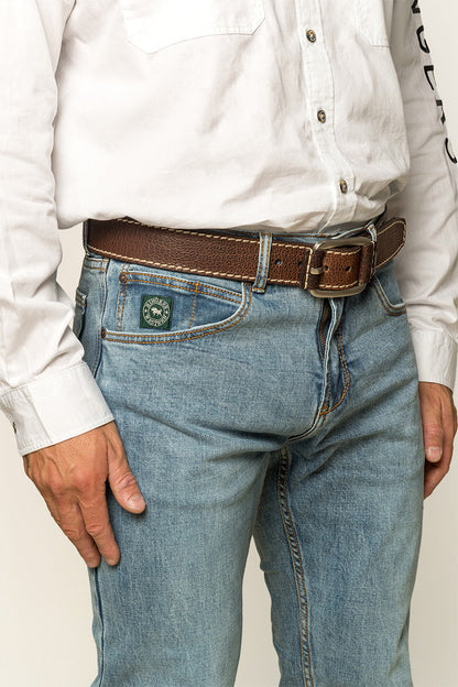 Ringers Western Muster Mens Mid Rise Slim Straight Fit Jeans - 25