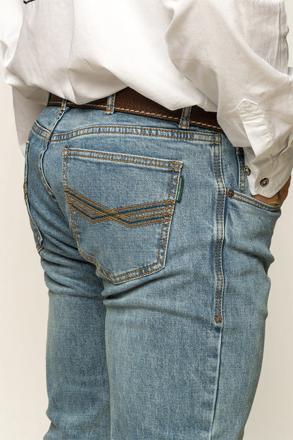 Ringers Western Muster Mens Mid Rise Slim Straight Fit Jeans - 26