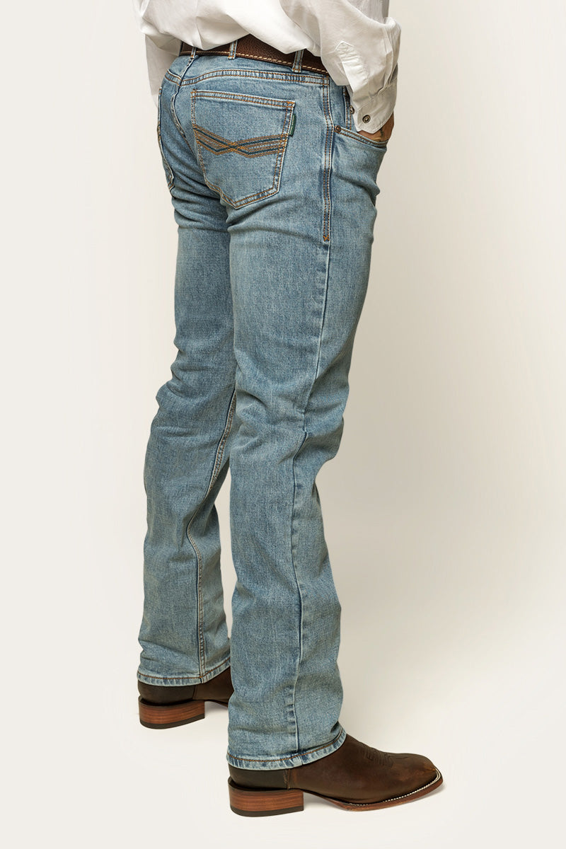 Ringers Western Muster Mens Mid Rise Slim Straight Fit Jeans - 27
