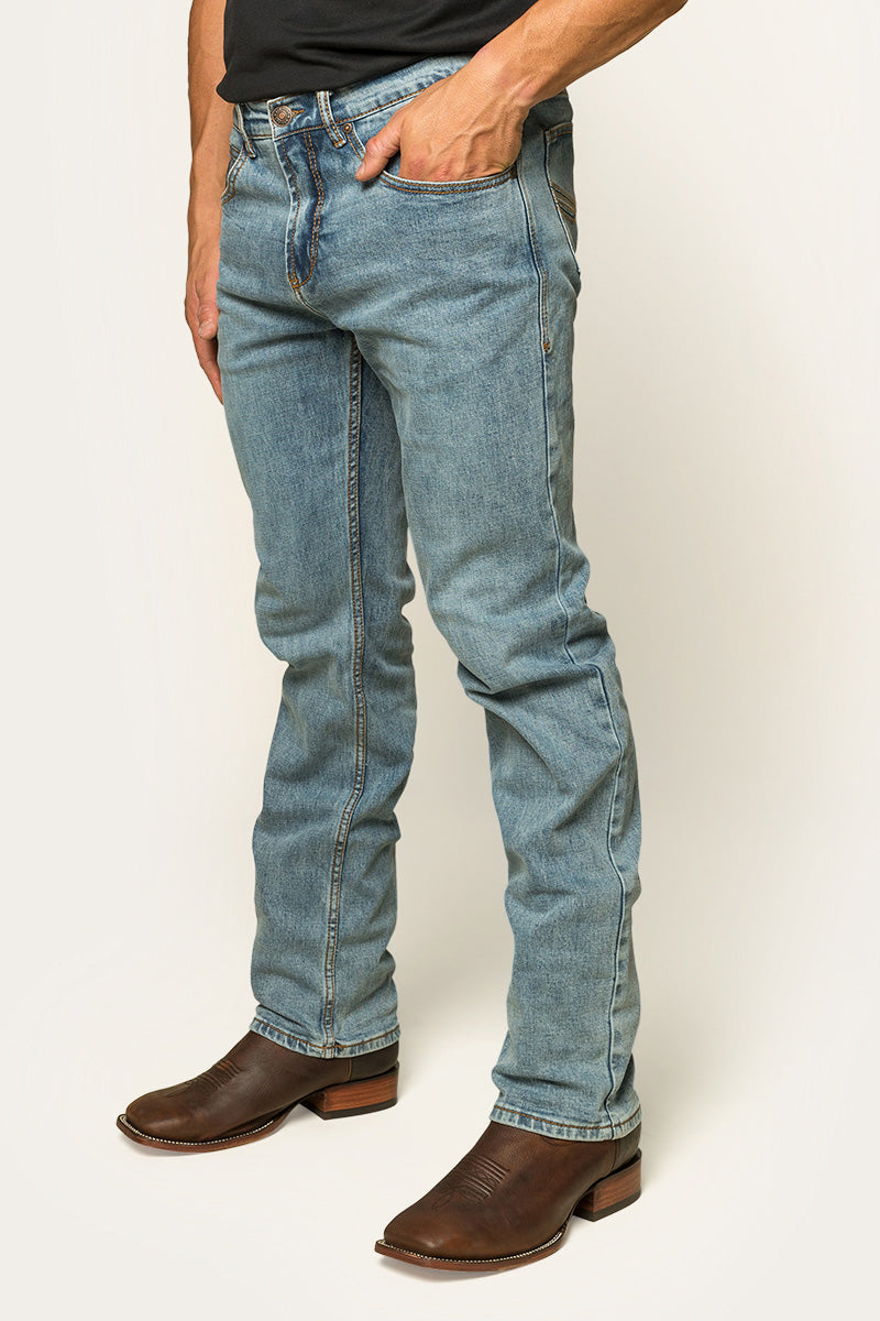 Ringers Western Muster Mens Mid Rise Slim Straight Fit Jeans - 30