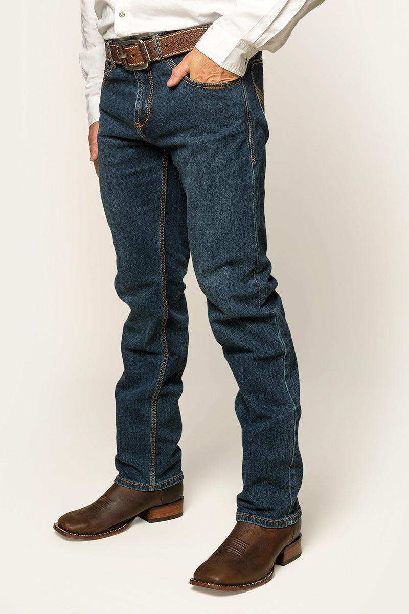 Ringers Western Muster Mens Mid Rise Slim Straight Fit Jeans - 5