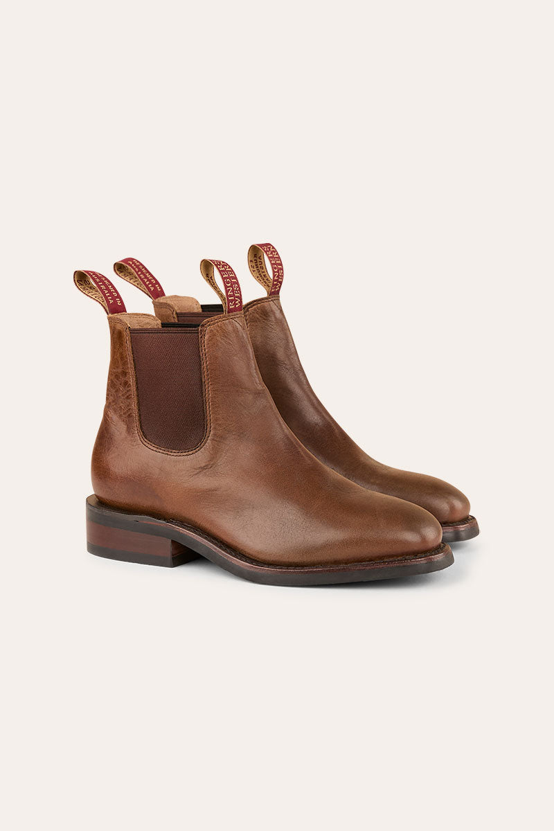 Ringers Western New Kununurra Womens Boot - Burnt Brown Side