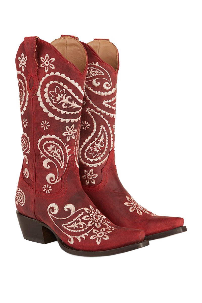 Ringers Western Olivia Womens Cuban Heel Western Boot - 5