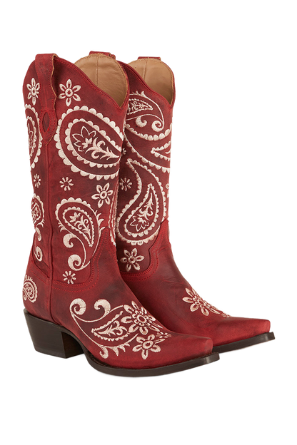Ringers Western Olivia Womens Cuban Heel Western Boot - 5