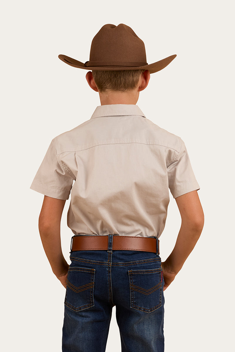 Ringers Western Ord River Kids Half Button Short Sleeve Work Shirt - 3
