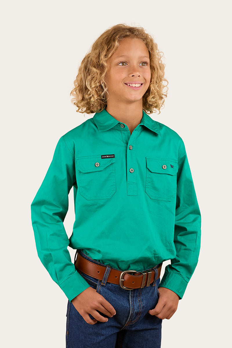 Ringers Western Ord River Kids Half Button Work Shirt - 11