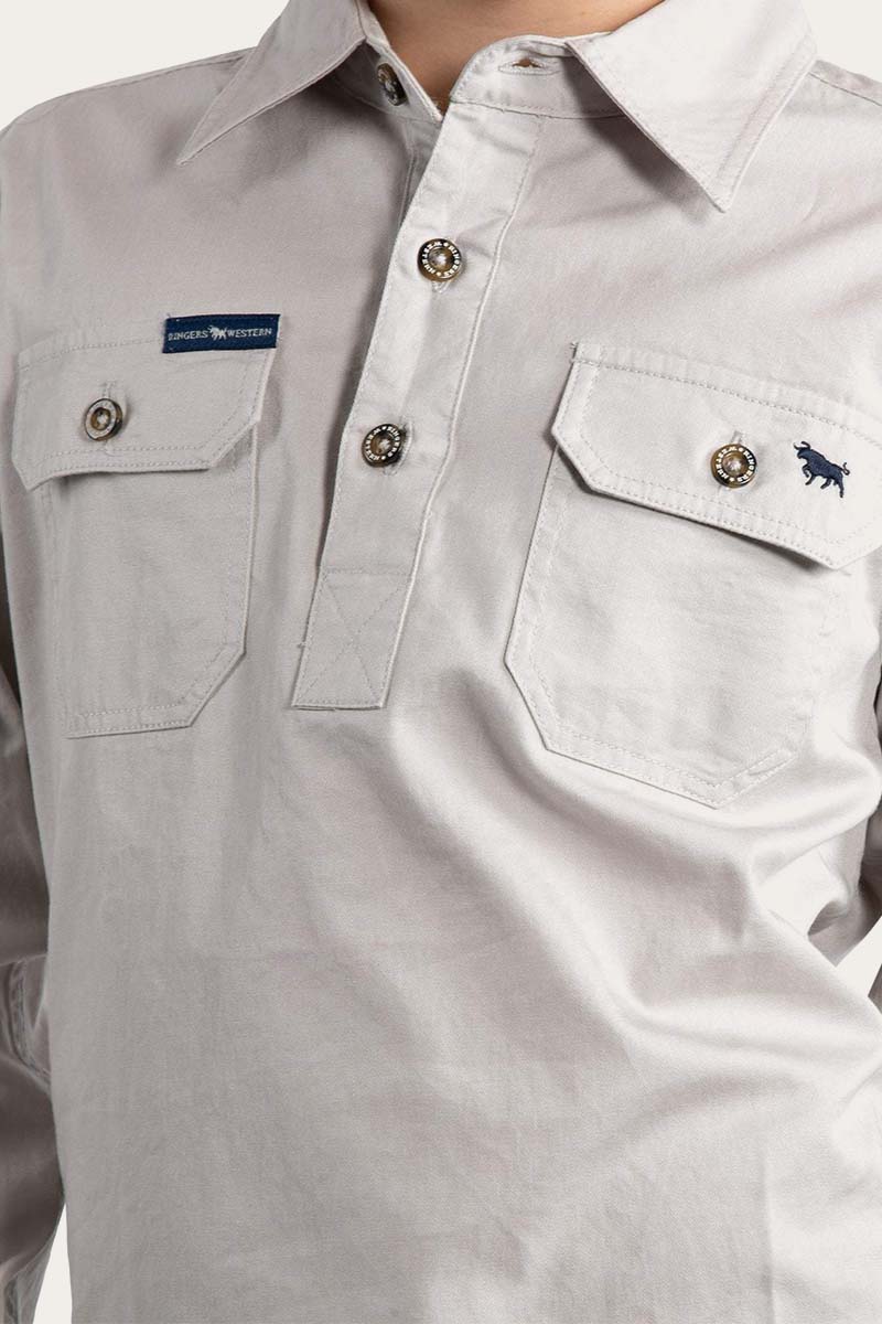 Ringers Western Ord River Kids Half Button Work Shirt - 17