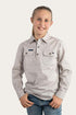 Ringers Western Ord River Kids Half Button Work Shirt - Beige