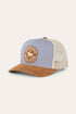 Ringers Western Outback Hide Roadhouse Trucker Cap - Dusty Blue Dark