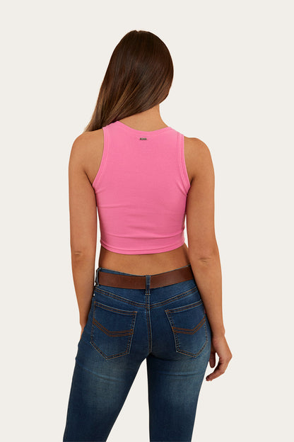 Ringers Western Paige Womens Cropped Rib Tank - 11