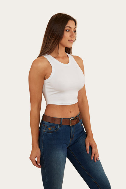 Ringers Western Paige Womens Cropped Rib Tank - 16