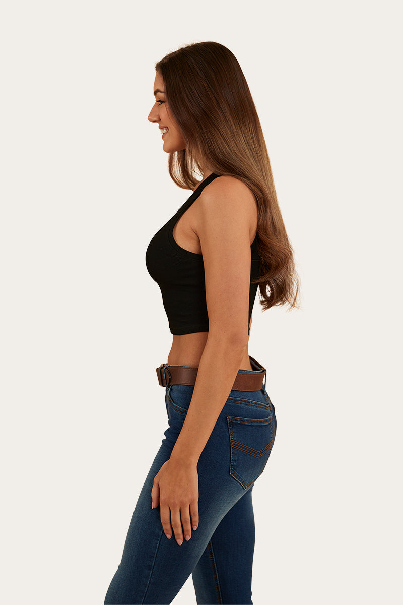 Ringers Western Paige Womens Cropped Rib Tank - 3