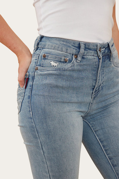 Ringers Western Penny Rodeo Womens High-Rise Bootleg Jeans - Light Blue - 7