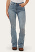 Ringers Western Penny Rodeo Womens High-Rise Bootleg Jeans - Light Blue