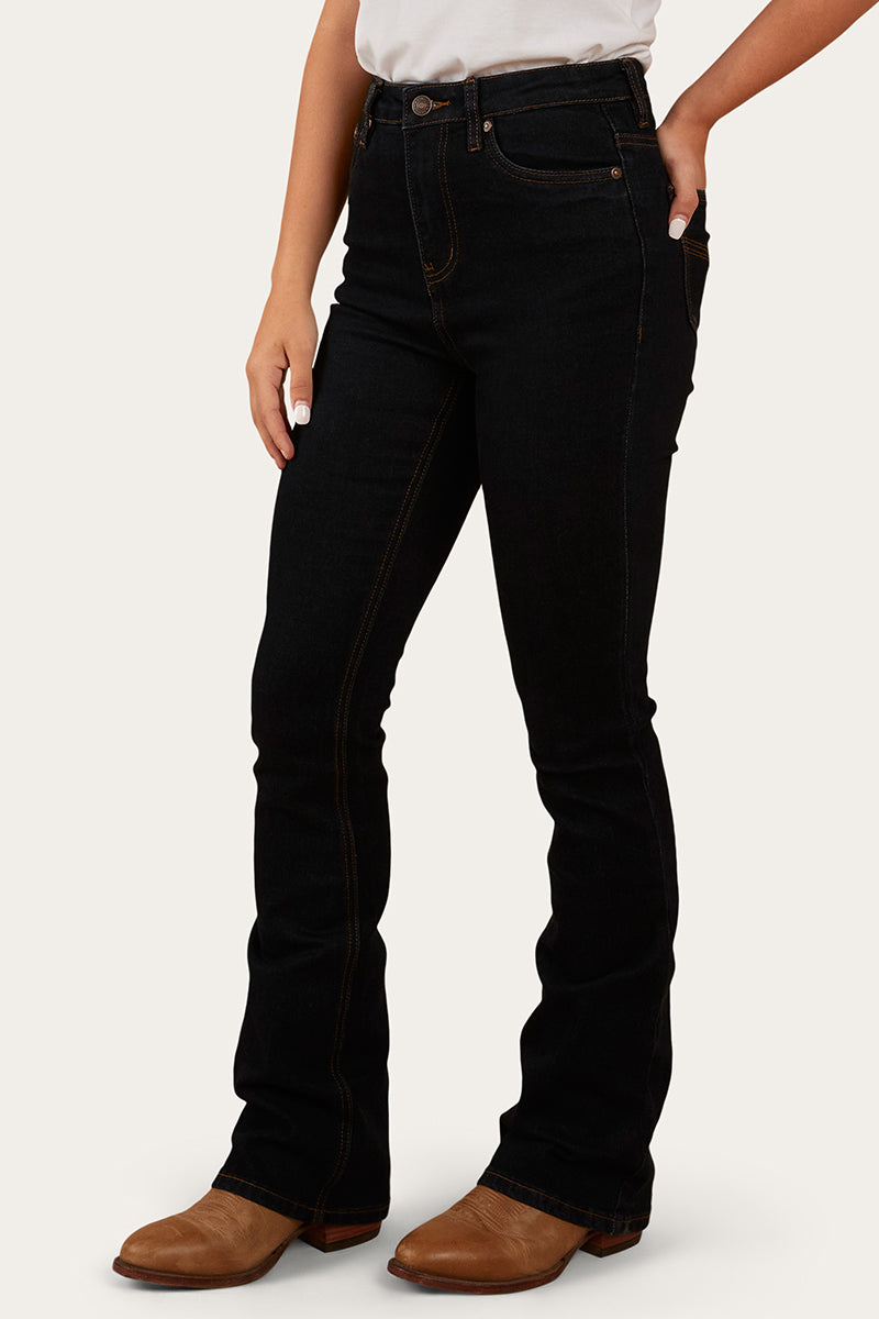 Ringers Western Penny Womens High-Rise Bootleg Jeans - Dark Blue - 2