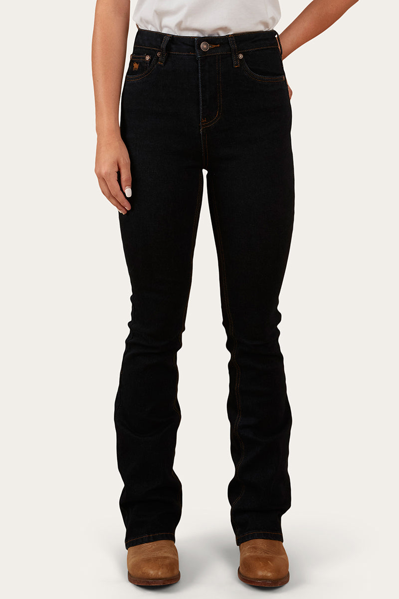 Ringers Western Penny Womens High-Rise Bootleg Jeans - Dark Blue - 3