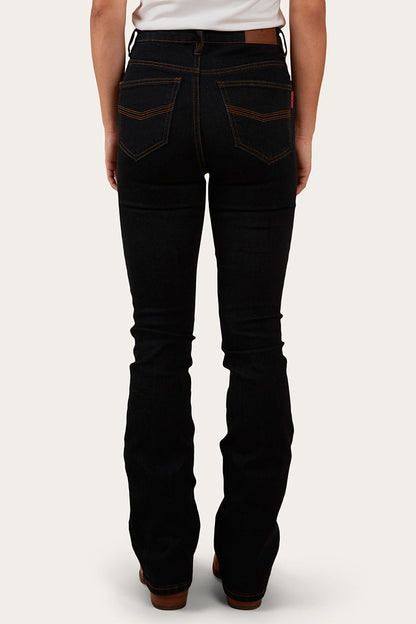 Ringers Western Penny Womens High-Rise Bootleg Jeans - Dark Blue - 4