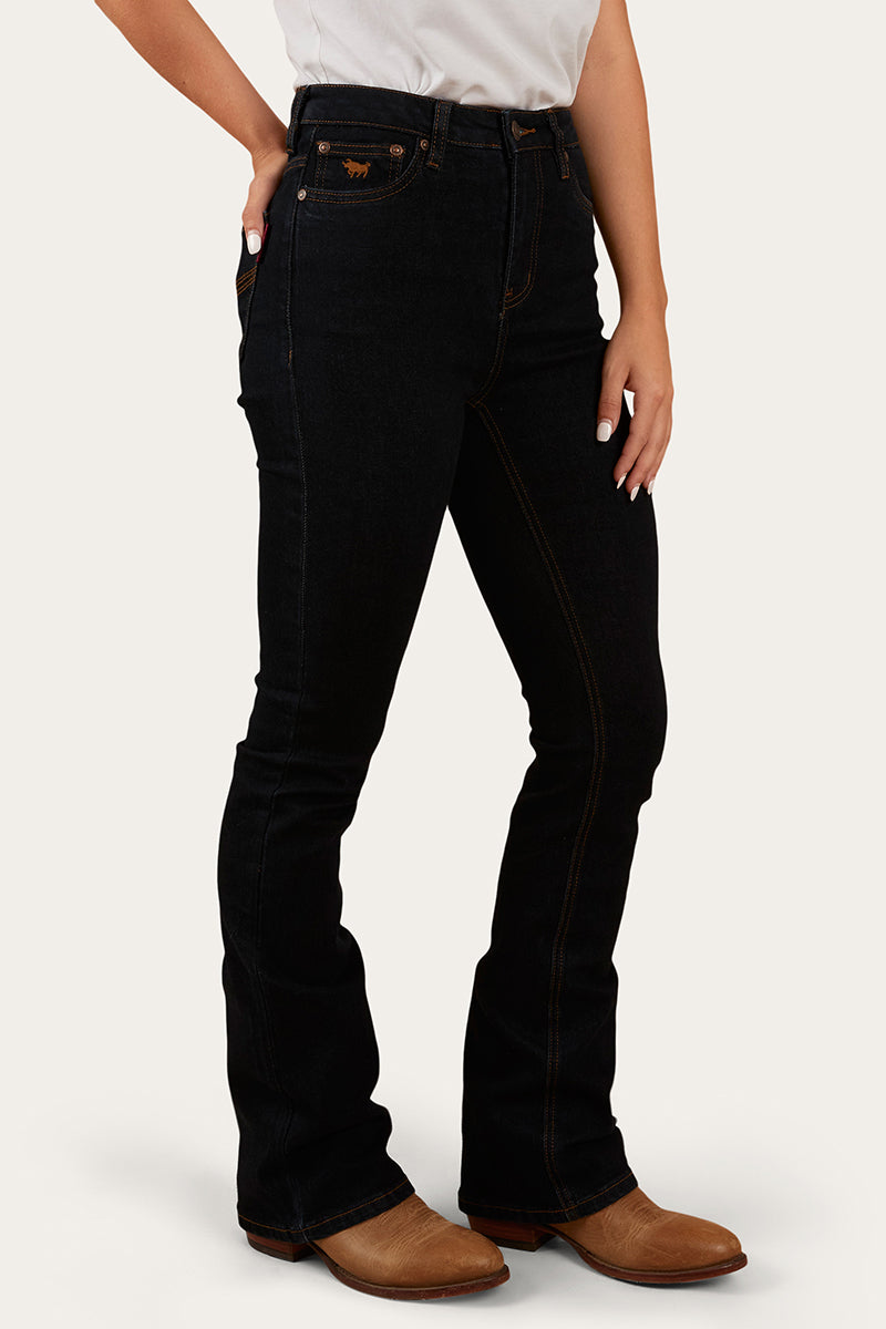 Ringers Western Penny Womens High-Rise Bootleg Jeans - Dark Blue - 5