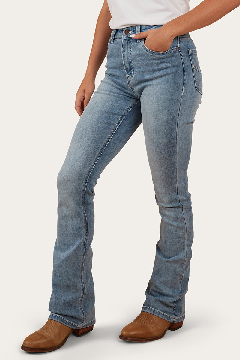 Ringers Western Penny Womens High-Rise Bootleg Jeans - Light Blue - 2
