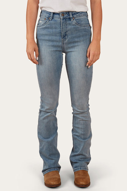 Ringers Western Penny Womens High-Rise Bootleg Jeans - Light Blue - 3