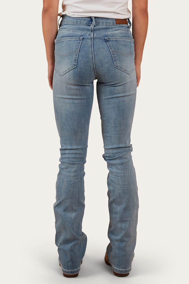 Ringers Western Penny Womens High-Rise Bootleg Jeans - Light Blue - 4