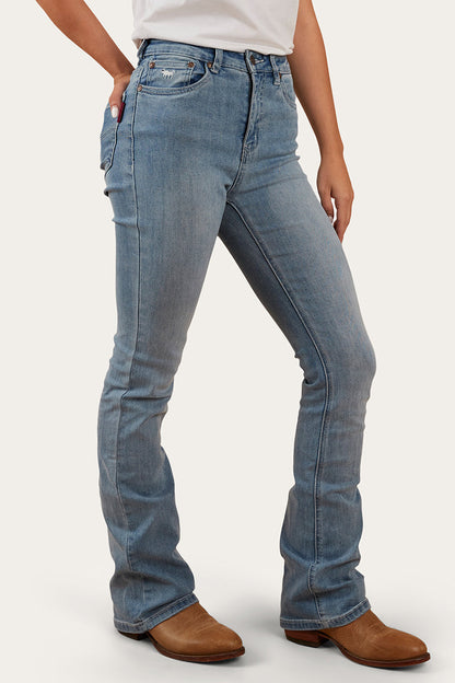 Ringers Western Penny Womens High-Rise Bootleg Jeans - Light Blue - 5