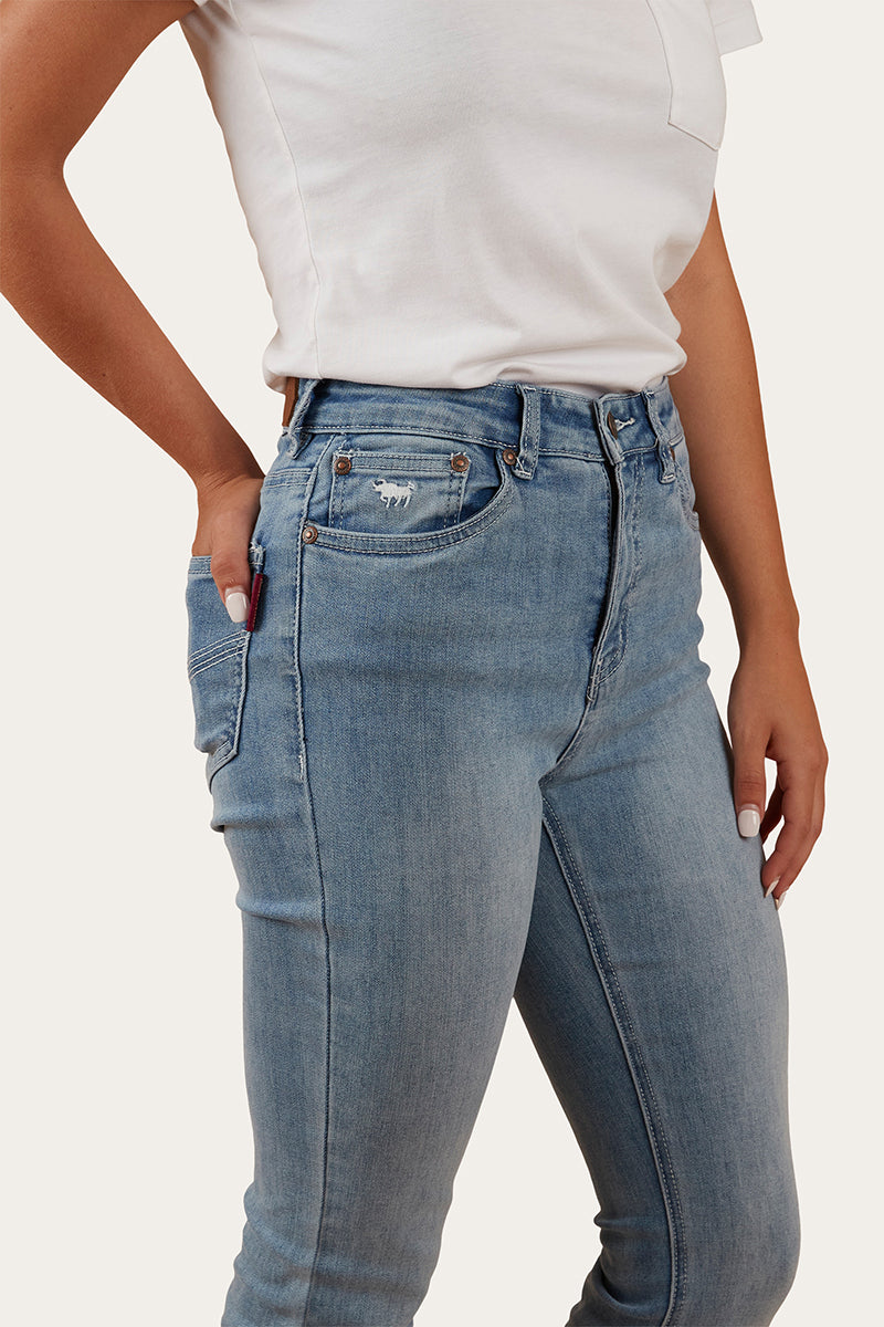 Ringers Western Penny Womens High-Rise Bootleg Jeans - Light Blue - 6