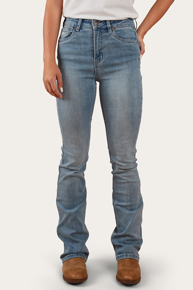 Ringers Western Penny Womens High-Rise Bootleg Jeans - Light Blue - 7