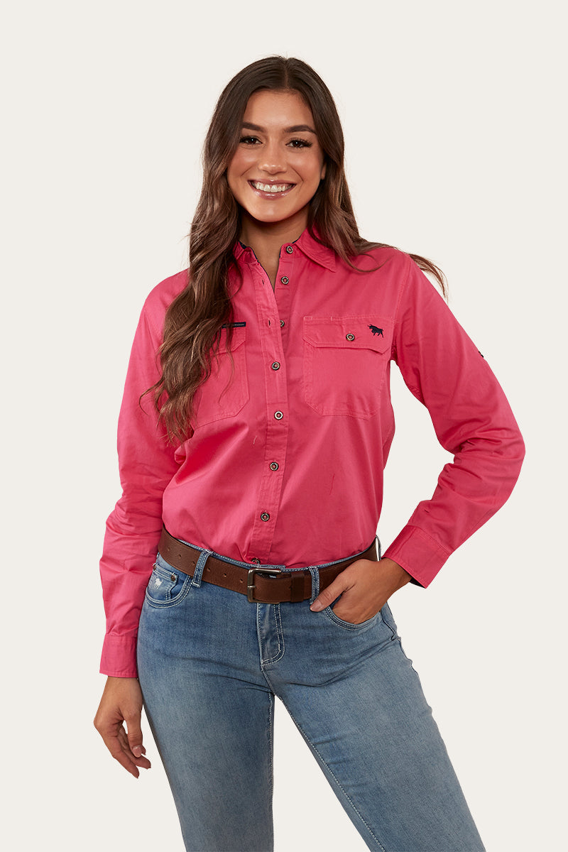 Ringers Western Pentecost River Womens Full Button Work Shirt - 12