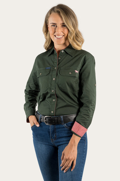 Ringers Western Pentecost River Womens Full Button Work Shirt - 22