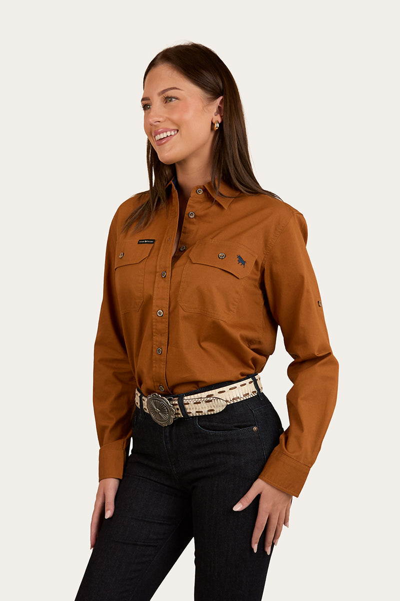 Ringers Western Pentecost River Womens Full Button Work Shirt - 8